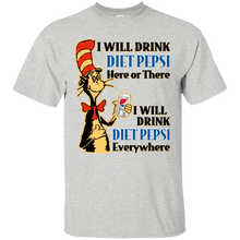 Load image into Gallery viewer, Dr Seuss I Will Drink Diet Pepsi Here or There Shirt HA01 - dr-seuss-i-will-drink-diet-pepsi-here-or-there-shirt-ha01-vivianstorescom-2