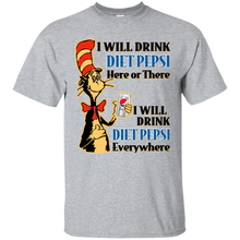 Load image into Gallery viewer, Dr Seuss I Will Drink Diet Pepsi Here or There Shirt HA01 - dr-seuss-i-will-drink-diet-pepsi-here-or-there-shirt-ha01-vivianstorescom