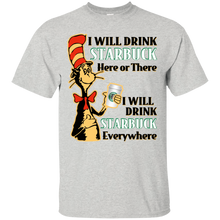 Load image into Gallery viewer, Dr Seuss I Will Drink Starbuck Here or There Shirt HA01 - dr-seuss-i-will-drink-starbuck-here-or-there-shirt-ha01-vivianstorescom-2