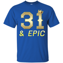 Load image into Gallery viewer, Epic 31st Birthday 31 Years Old Golden King Crown T-shirt For Men HA02 - epic-31st-birthday-31-years-old-golden-king-crown-t-shirt-for-men-ha02-vivianstorescom-2