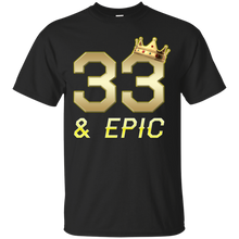 Load image into Gallery viewer, Epic 33rd Birthday 33 Years Old Golden King Crown T-shirt For Men HA02 - epic-33rd-birthday-33-years-old-golden-king-crown-t-shirt-for-men-ha02-vivianstorescom