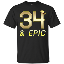 Load image into Gallery viewer, Epic 34th Birthday 34 Years Old Golden King Crown T-shirt For Men HA02 - epic-34th-birthday-34-years-old-golden-king-crown-t-shirt-for-men-ha02-vivianstorescom