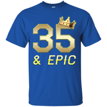 Load image into Gallery viewer, Epic 35th Birthday 35 Years Old Golden King Crown T-shirt For Men HA02 - epic-35th-birthday-35-years-old-golden-king-crown-t-shirt-for-men-ha02-vivianstorescom-2
