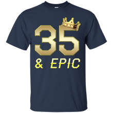 Load image into Gallery viewer, Epic 35th Birthday 35 Years Old Golden King Crown T-shirt For Men HA02 - epic-35th-birthday-35-years-old-golden-king-crown-t-shirt-for-men-ha02-vivianstorescom-3