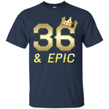 Load image into Gallery viewer, Epic 36th Birthday 36 Years Old Golden King Crown T-shirt For Men HA02 - epic-36th-birthday-36-years-old-golden-king-crown-t-shirt-for-men-ha02-vivianstorescom-3