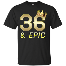 Load image into Gallery viewer, Epic 36th Birthday 36 Years Old Golden King Crown T-shirt For Men HA02 - epic-36th-birthday-36-years-old-golden-king-crown-t-shirt-for-men-ha02-vivianstorescom