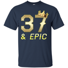 Load image into Gallery viewer, Epic 37th Birthday 37 Years Old Golden King Crown T-shirt For Men HA02 - epic-37th-birthday-37-years-old-golden-king-crown-t-shirt-for-men-ha02-vivianstorescom-3