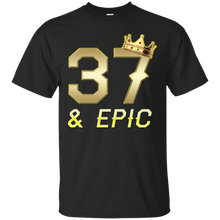 Load image into Gallery viewer, Epic 37th Birthday 37 Years Old Golden King Crown T-shirt For Men HA02 - epic-37th-birthday-37-years-old-golden-king-crown-t-shirt-for-men-ha02-vivianstorescom