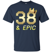 Load image into Gallery viewer, Epic 38th Birthday 38 Years Old Golden King Crown T-shirt For Men HA02 - epic-38th-birthday-38-years-old-golden-king-crown-t-shirt-for-men-ha02-vivianstorescom-3