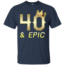 Load image into Gallery viewer, Epic 40th Birthday 40 Years Old Golden King Crown T-shirt For Men HA02 - epic-40th-birthday-40-years-old-golden-king-crown-t-shirt-for-men-ha02-vivianstorescom-3