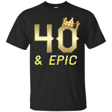 Load image into Gallery viewer, Epic 40th Birthday 40 Years Old Golden King Crown T-shirt For Men HA02 - epic-40th-birthday-40-years-old-golden-king-crown-t-shirt-for-men-ha02-vivianstorescom