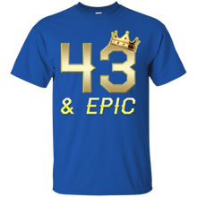 Load image into Gallery viewer, Epic 43rd Birthday 43 Years Old Golden King Crown T-shirt For Men HA02 - epic-43rd-birthday-43-years-old-golden-king-crown-t-shirt-for-men-ha02-vivianstorescom-2