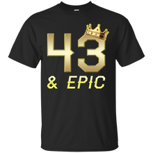 Load image into Gallery viewer, Epic 43rd Birthday 43 Years Old Golden King Crown T-shirt For Men HA02 - epic-43rd-birthday-43-years-old-golden-king-crown-t-shirt-for-men-ha02-vivianstorescom