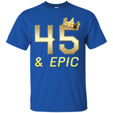 Load image into Gallery viewer, Epic 45th Birthday 45 Years Old Golden King Crown T-shirt For Men HA02 - epic-45th-birthday-45-years-old-golden-king-crown-t-shirt-for-men-ha02-vivianstorescom-2