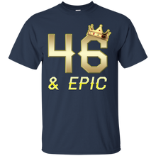 Load image into Gallery viewer, Epic 46th Birthday 46 Years Old Golden King Crown T-shirt For Men HA02 - epic-46th-birthday-46-years-old-golden-king-crown-t-shirt-for-men-ha02-vivianstorescom-3