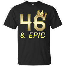 Load image into Gallery viewer, Epic 46th Birthday 46 Years Old Golden King Crown T-shirt For Men HA02 - epic-46th-birthday-46-years-old-golden-king-crown-t-shirt-for-men-ha02-vivianstorescom