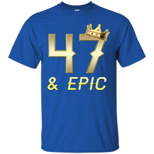 Load image into Gallery viewer, Epic 47th Birthday 47 Years Old Golden King Crown T-shirt For Men HA02 - epic-47th-birthday-47-years-old-golden-king-crown-t-shirt-for-men-ha02-vivianstorescom-2