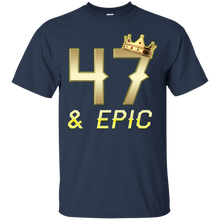 Load image into Gallery viewer, Epic 47th Birthday 47 Years Old Golden King Crown T-shirt For Men HA02 - epic-47th-birthday-47-years-old-golden-king-crown-t-shirt-for-men-ha02-vivianstorescom-3