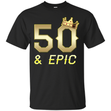 Load image into Gallery viewer, Epic 50th Birthday 50 Years Old Golden King Crown T-shirt For Men HA02 - epic-50th-birthday-50-years-old-golden-king-crown-t-shirt-for-men-ha02-vivianstorescom