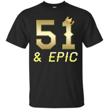 Load image into Gallery viewer, Epic 51st Birthday 51 Years Old Golden King Crown T-shirt For Men HA02 - epic-51st-birthday-51-years-old-golden-king-crown-t-shirt-for-men-ha02-vivianstorescom
