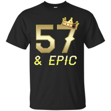 Load image into Gallery viewer, Epic 57th Birthday 57 Years Old Golden King Crown T-shirt For Men HA02 - epic-57th-birthday-57-years-old-golden-king-crown-t-shirt-for-men-ha02-vivianstorescom