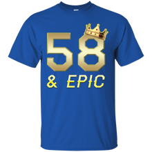 Load image into Gallery viewer, Epic 58th Birthday 58 Years Old Golden King Crown T-shirt For Men HA02 - epic-58th-birthday-58-years-old-golden-king-crown-t-shirt-for-men-ha02-vivianstorescom-2