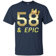 Load image into Gallery viewer, Epic 58th Birthday 58 Years Old Golden King Crown T-shirt For Men HA02 - epic-58th-birthday-58-years-old-golden-king-crown-t-shirt-for-men-ha02-vivianstorescom-3