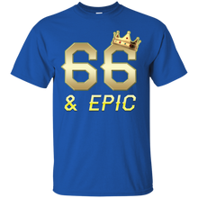 Load image into Gallery viewer, Epic 66th Birthday 66 Years Old Golden King Crown T-shirt For Men HA02 - epic-66th-birthday-66-years-old-golden-king-crown-t-shirt-for-men-ha02-vivianstorescom-2