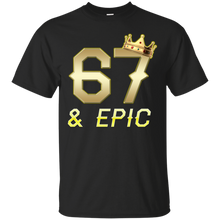 Load image into Gallery viewer, Epic 67th Birthday 67 Years Old Golden King Crown T-shirt For Men HA02 - epic-67th-birthday-67-years-old-golden-king-crown-t-shirt-for-men-ha02-vivianstorescom