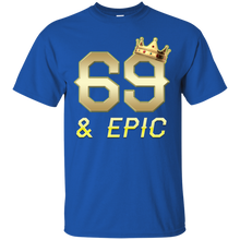 Load image into Gallery viewer, Epic 69th Birthday 69 Years Old Golden King Crown T-shirt For Men HA02 - epic-69th-birthday-69-years-old-golden-king-crown-t-shirt-for-men-ha02-vivianstorescom-2