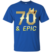 Load image into Gallery viewer, Epic 70th Birthday 70 Years Old Golden King Crown T-shirt For Men HA02 - epic-70th-birthday-70-years-old-golden-king-crown-t-shirt-for-men-ha02-vivianstorescom-2