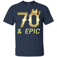 Load image into Gallery viewer, Epic 70th Birthday 70 Years Old Golden King Crown T-shirt For Men HA02 - epic-70th-birthday-70-years-old-golden-king-crown-t-shirt-for-men-ha02-vivianstorescom-3