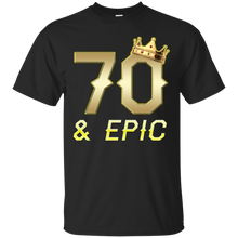 Load image into Gallery viewer, Epic 70th Birthday 70 Years Old Golden King Crown T-shirt For Men HA02 - epic-70th-birthday-70-years-old-golden-king-crown-t-shirt-for-men-ha02-vivianstorescom