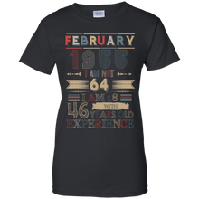 Load image into Gallery viewer, February 1955 Vintage I Am Not 64 I Am 18 With 46 Years Experience Shirt LT01 - february-1955-vintage-i-am-not-64-i-am-18-with-46-years-experience-shirt-lt01-vivianstorescom-7