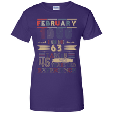 Load image into Gallery viewer, February 1956 Vintage I Am Not 63 I Am 18 With 45 Years Experience Shirt LT01 - february-1956-vintage-i-am-not-63-i-am-18-with-45-years-experience-shirt-lt01-vivianstorescom-8