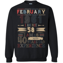Load image into Gallery viewer, February 1961 Vintage I Am Not 58 I Am 18 With 40 Years Experience Shirt LT01 - february-1961-vintage-i-am-not-58-i-am-18-with-40-years-experience-shirt-lt01-vivianstorescom-5
