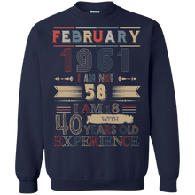 Load image into Gallery viewer, February 1961 Vintage I Am Not 58 I Am 18 With 40 Years Experience Shirt LT01 - february-1961-vintage-i-am-not-58-i-am-18-with-40-years-experience-shirt-lt01-vivianstorescom-6