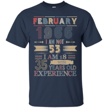 Load image into Gallery viewer, February 1966 Vintage I Am Not 53 I Am 18 With 35 Years Experience Shirt LT01 - february-1966-vintage-i-am-not-53-i-am-18-with-35-years-experience-shirt-lt01-vivianstorescom-2