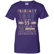 Load image into Gallery viewer, February 1966 Vintage I Am Not 53 I Am 18 With 35 Years Experience Shirt LT01 - february-1966-vintage-i-am-not-53-i-am-18-with-35-years-experience-shirt-lt01-vivianstorescom-8