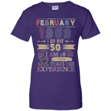 Load image into Gallery viewer, February 1969 Vintage I Am Not 50 I Am 18 With 32 Years Experience Shirt LT01 - february-1969-vintage-i-am-not-50-i-am-18-with-32-years-experience-shirt-lt01-vivianstorescom-8