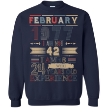 Load image into Gallery viewer, February 1977 Vintage I Am Not 42 I Am 18 With 24 Years Experience Shirt LT01 - february-1977-vintage-i-am-not-42-i-am-18-with-24-years-experience-shirt-lt01-vivianstorescom-6