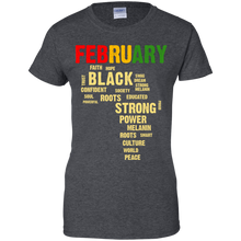 Load image into Gallery viewer, February Afro Color Words African Birthday Shirt HT01 - february-afro-color-words-african-birthday-shirt-ht01-vivianstorescom-9