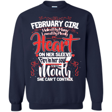 Load image into Gallery viewer, February Girl A Mouth She Can't Control Birthday Shirt LT01 - february-girl-a-mouth-she-cant-control-birthday-shirt-lt01-vivianstorescom-6
