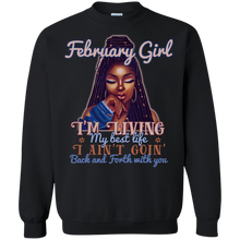 Load image into Gallery viewer, February Girl - I'm Living My Best Life Birthday Shirt HT01 - february-girl-im-living-my-best-life-birthday-shirt-ht01-vivianstorescom-6
