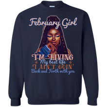Load image into Gallery viewer, February Girl - I'm Living My Best Life Birthday Shirt HT01 - february-girl-im-living-my-best-life-birthday-shirt-ht01-vivianstorescom-7