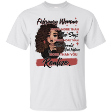 Load image into Gallery viewer, February Girl Knows More Than She Says Funny Queens Shirt KA01 - february-girl-knows-more-than-she-says-funny-queens-shirt-ka01-vivianstorescom-2
