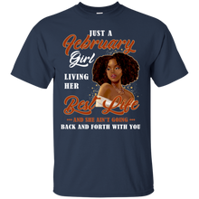 Load image into Gallery viewer, February Girl Living My Best Life Birthday Shirt VA01 - february-girl-living-my-best-life-birthday-shirt-va01-vivianstorescom-2