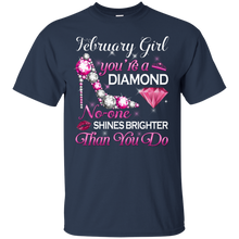 Load image into Gallery viewer, February Girl No One Shines Brighter Than You Do Shirt HA01 - february-girl-no-one-shines-brighter-than-you-do-shirt-ha01-vivianstorescom-2
