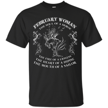 Load image into Gallery viewer, February Woman The Soul Of A Horse Art Shirt LT01 - february-woman-the-soul-of-a-horse-art-shirt-lt01-vivianstorescom