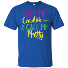 Load image into Gallery viewer, Feed Me Crawfish &amp; Call Me Pretty Mardi Gras Shirt LT02 - feed-me-crawfish-call-me-pretty-mardi-gras-shirt-lt02-vivianstorescom-3